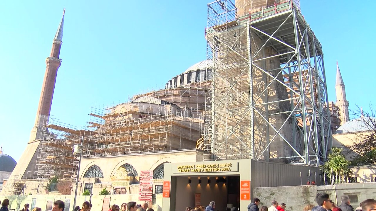 Ayasofya'da İkinci Restorasyon Süreci Başladı