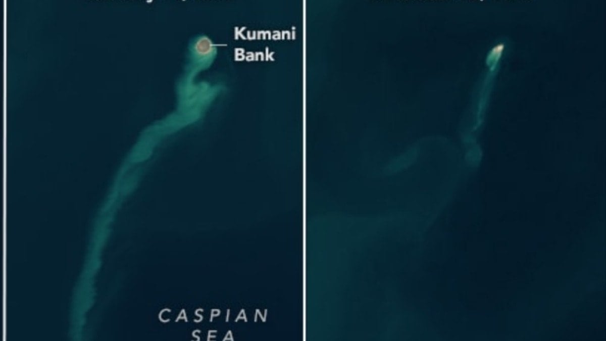 Caspian Denizi’ndeki 'Hayalet Ada' bir kez daha göründü, bilim dünyası şaşkın!