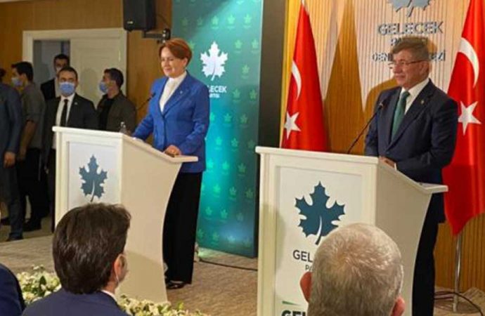 Akşener ve Davutoğlu'ndan ortak basın toplantısında 'Cumhurbaşkanlığı Adayı' açıklaması