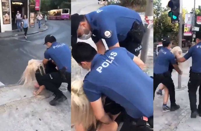 'Maskesi burnunu kapatmıyor' diye polislerce darp edildi!