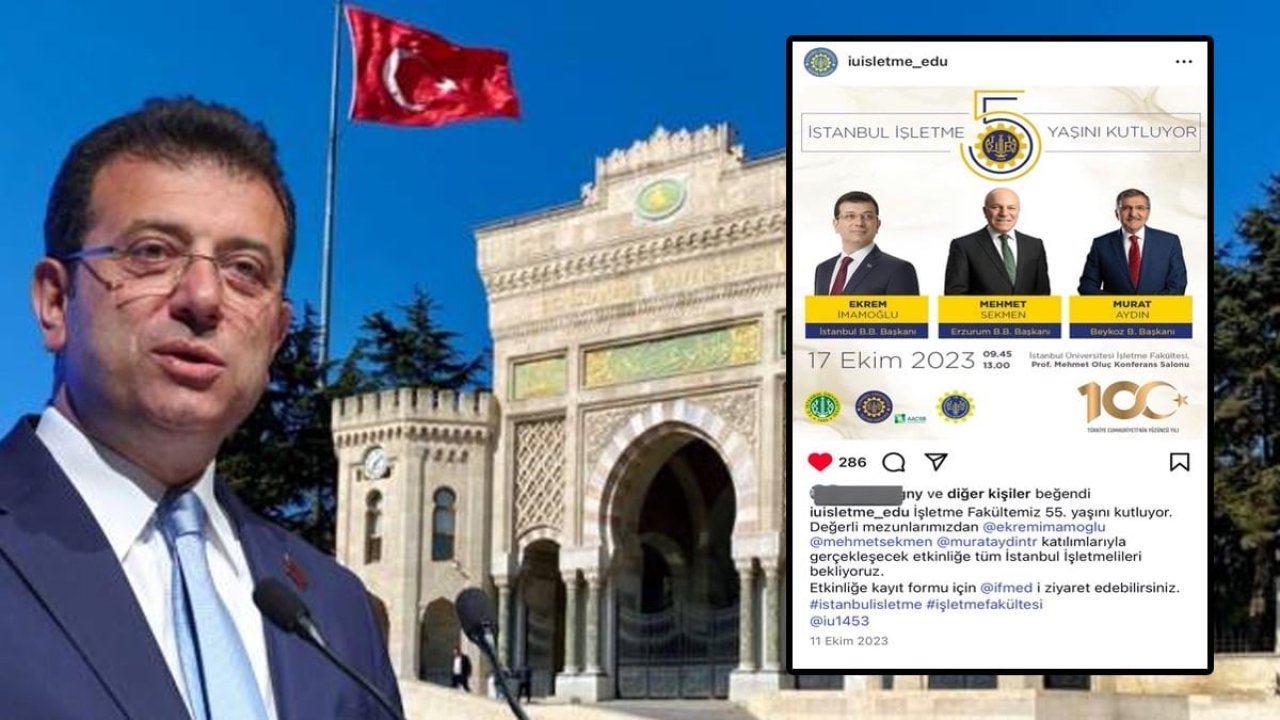 İmamoğlu'nun diploma iptalinin ardından İşletme Fakültesi'nin paylaşımı dikkat çekti