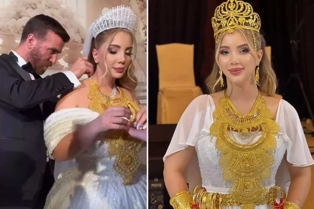 Sosyal medya fenomeni Aleyna Dalveren'in düğün takıları dudak uçuklattı