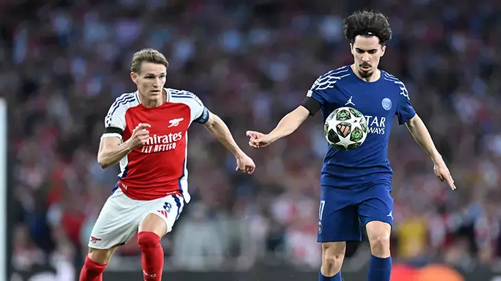 Şampiyonlar Ligi’nde yarı final başladı: PSG, Arsenal deplasmanından avantajla döndü