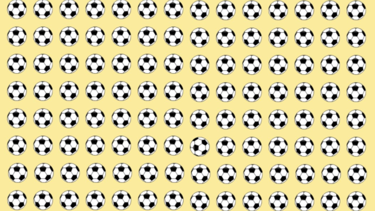 Futbol yıldızlarını bile şaşırttı! Bu görseldeki farklı topu sadece dahiler 7 saniyede görüyor!