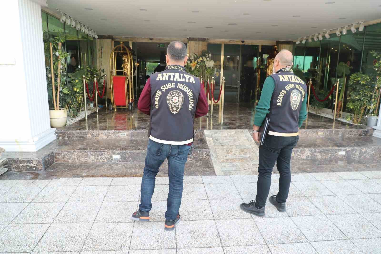 Antalya’da günübirlik konaklama yerlerine eş zamanlı denetim: 1 işletme ve 5 kişiye ceza