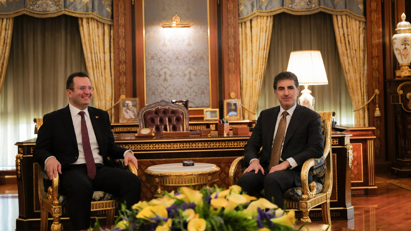 Neçirvan Barzani, Türkiye’nin Erbil Başkonsolosu Erman Topçu ile görüştü