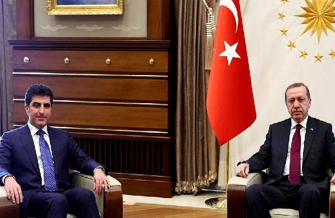 Erdoğan, Neçirvan Barzani ile görüştü
