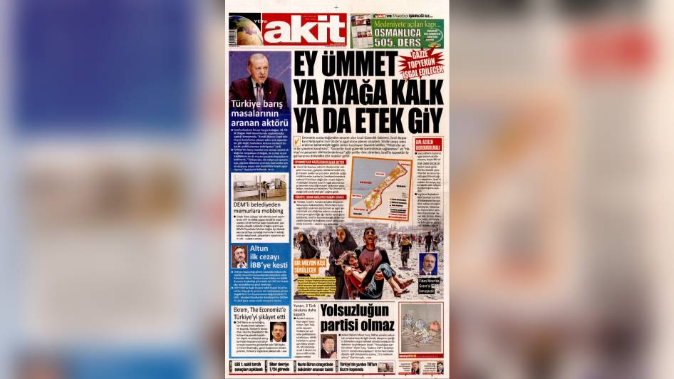 Etek Giy’ İfadesiyle Gündem Oldu: Yeni Akit’in Manşetine Tepkiler Çığ Gibi
