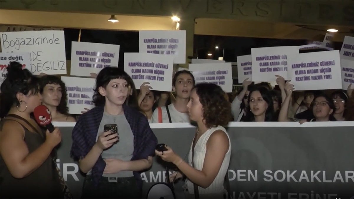 Boğaziçi Üniversitesi'nde Yaşanan Cinayet Sonrası Öğrencilerden Protesto