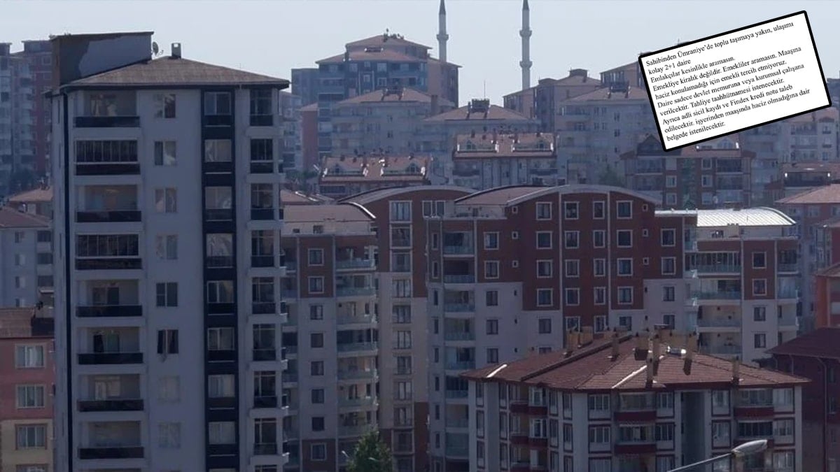 “Emekliye kiralık değildir” ilanına ceza geldi