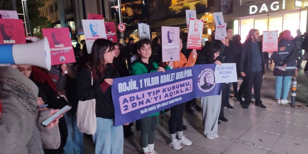 Van’da şüpheli şekilde ölen Rojin Kabaiş için Kadıköy’de adalet eylemi yapıldı