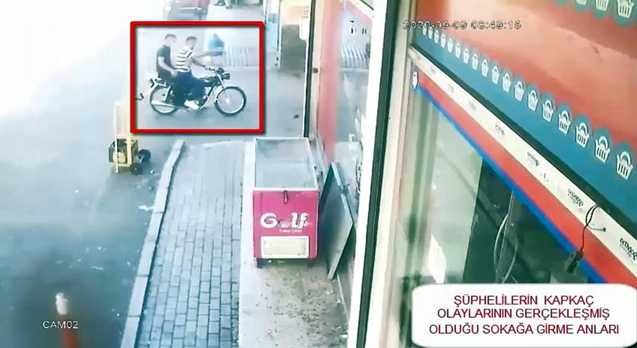 Kameradan belirlenen kapkaç şüphelisi tutuklandı!