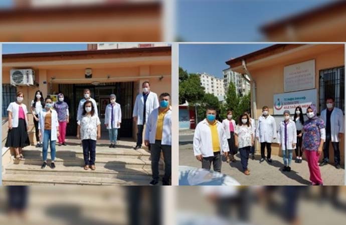 Bahçeli'nin 'kapatılmalıdır' dediği Türk Tabipler Birliği'nden siyah kurdeleli saygı duruşu!