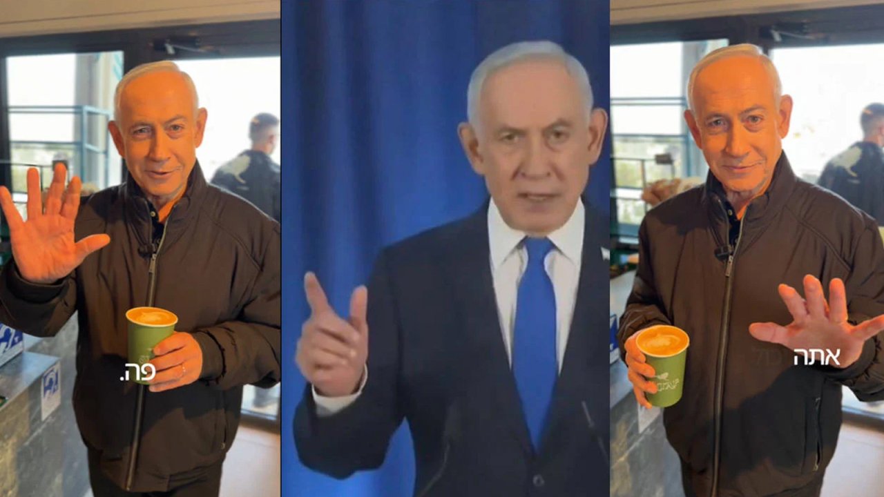 Netanyahu’dan Ölüm İddialarına Görüntülü Cevap: Kahve İçtiği Anları Paylaştı, Parmaklarını Gösterdi
