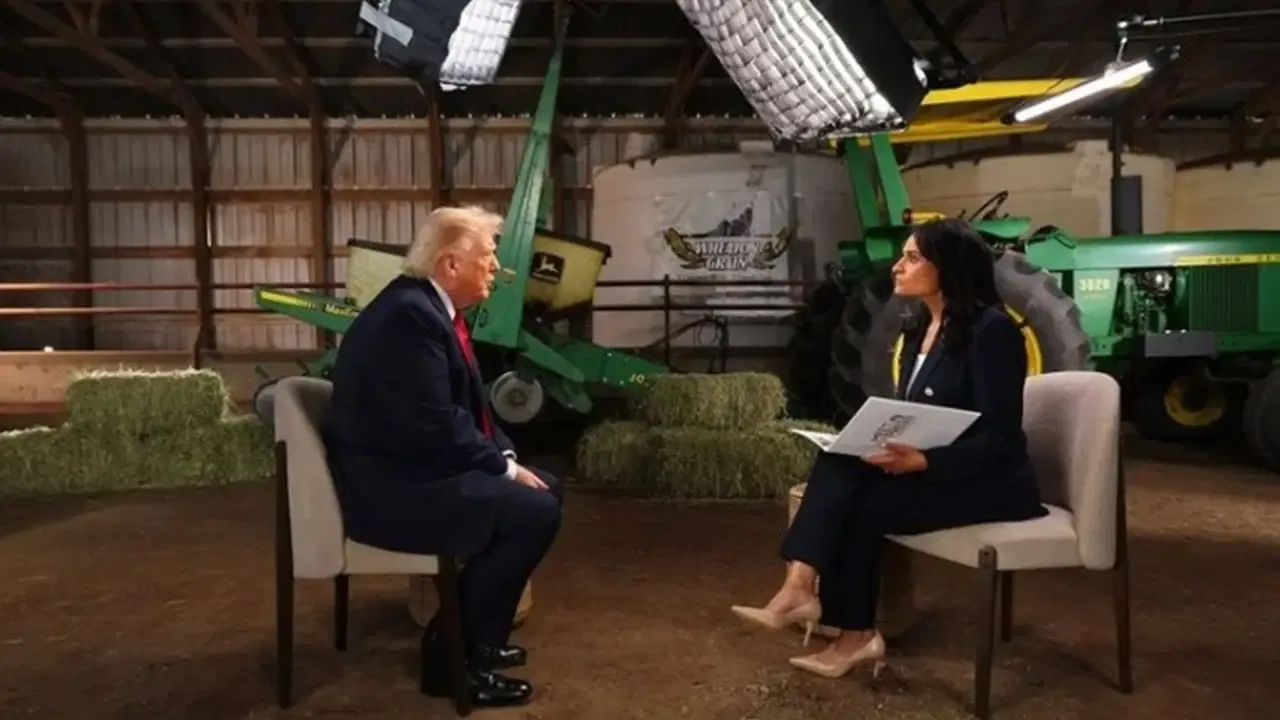 Trump canlı yayında öfkelendi! Gazeteciyle tartışıp röportaj