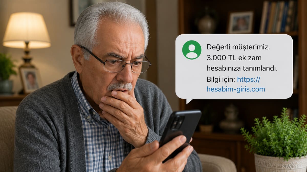 Emeklilere yeni tuzak! Bir SMS ile banka hesabınızı boşaltab