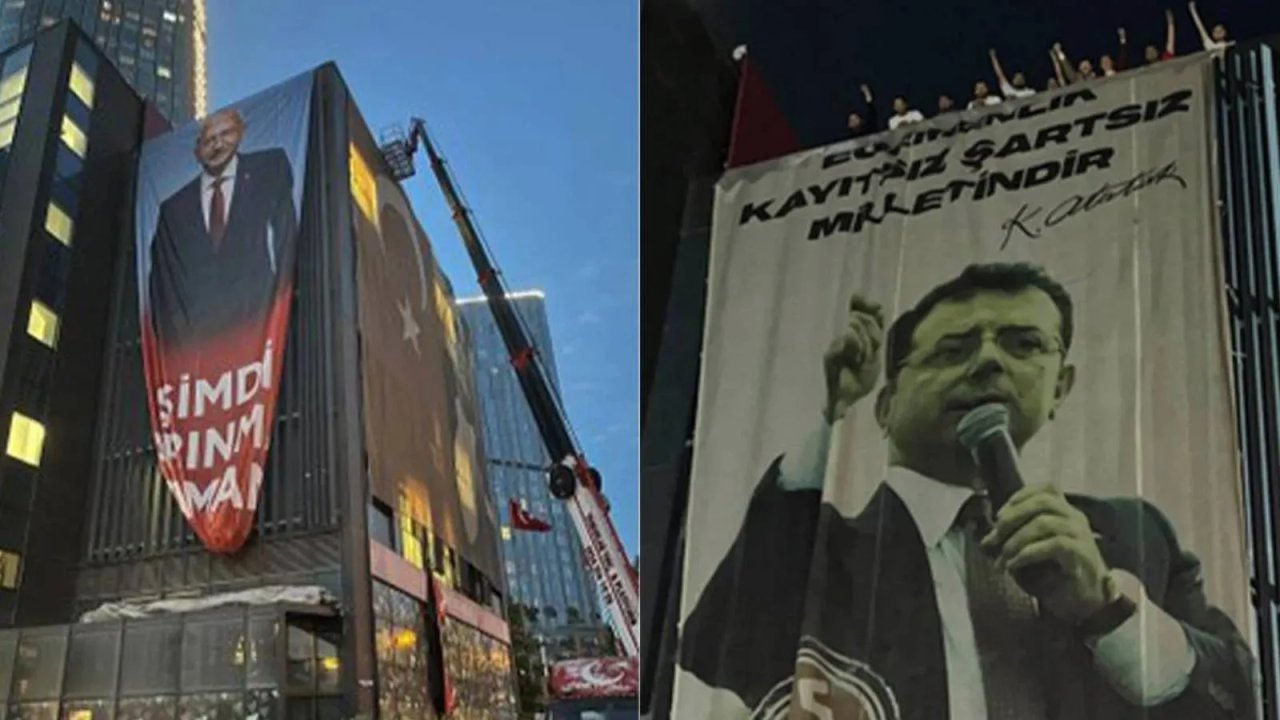 CHP İl Binasında Poster Gerginliği: İmamoğlu'nun Yerine Kılıçdaroğlu'nunki Asılmak İstendi!