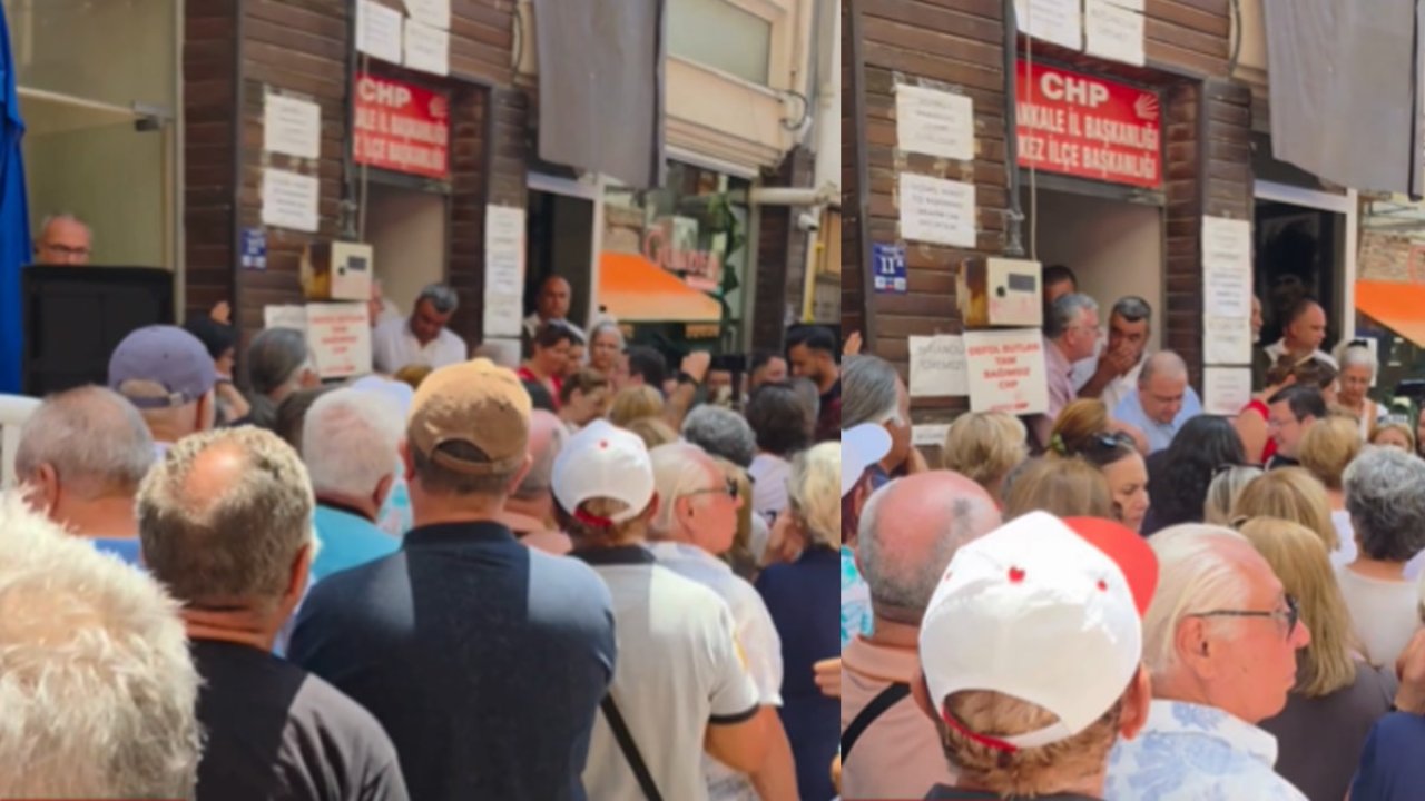 CHP'den istifa etmek için kuyruğa girdiler! Özgür Özel'in açıklaması sonrası dikkat çeken görüntü