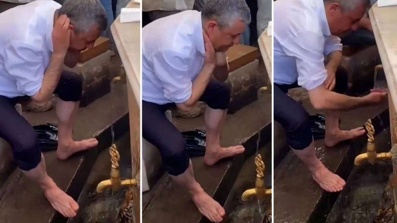 Özgür Özel’in abdest görüntülerine Muharrem İnce’den dikkat çeken yorum!