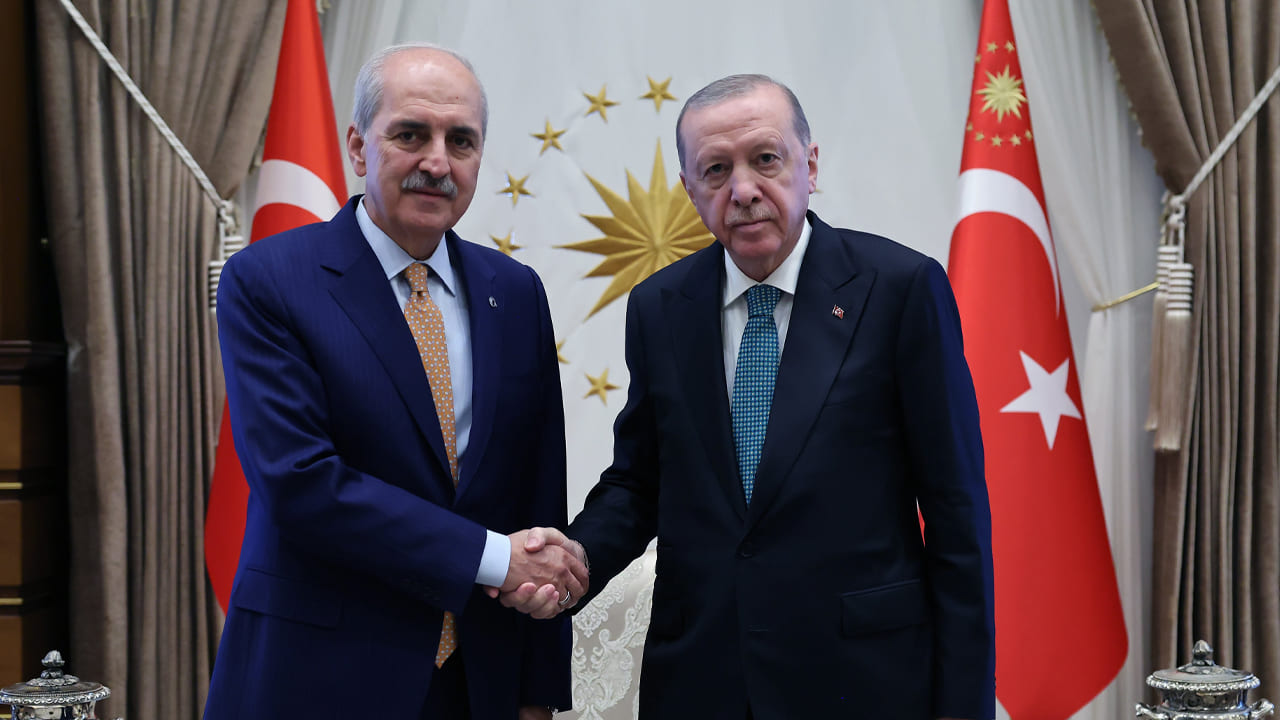 Erdoğan, Numan Kurtulmuş'u kabul etti: Gündemde 'Terörsüz Türkiye' var
