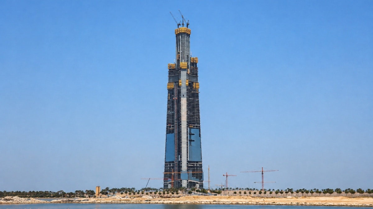 Burj Khalifa'yı Bile Geride Bırakacak: 1 Kilometrelik Dev Binanın 430 Metresi Tamamlandı!