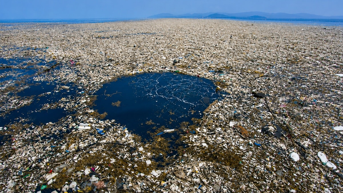 1,8 trilyon plastik parçası dev bir alanı kapladı: Ağırlığı 100 bin tonu buluyor!