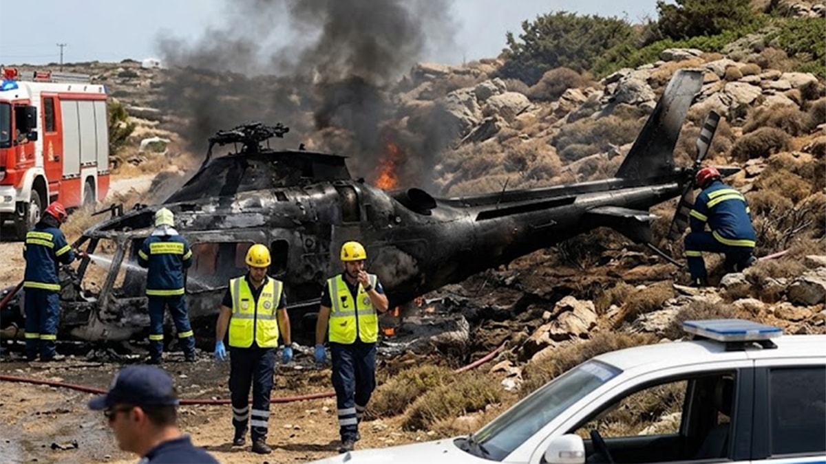 Yunanistan'da helikopter faciası: 3 kişi hayatını kaybetti!