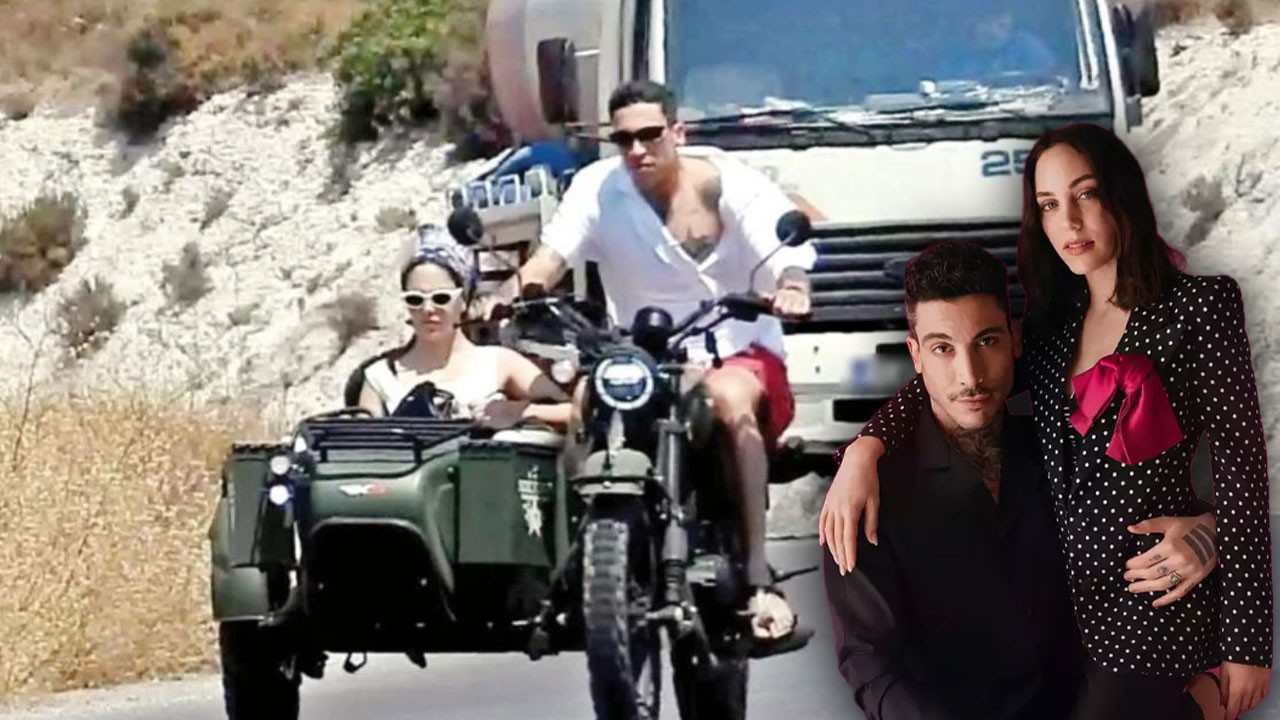 Can Bonomo ve Öykü Karayel güvenliği hiçe saydı! Trafikteki görüntüleri tepki çekti!