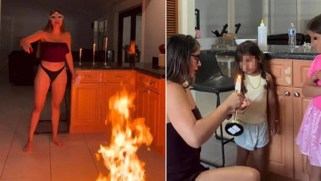 Influencer olmak uğruna dehşet: Evini ateşe verdi, çocuklarına balmumu döktü!