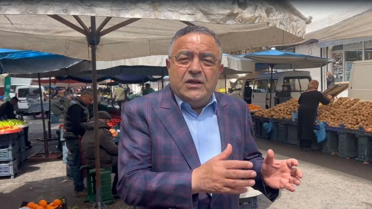 YENİ Partili Tanrıkulu pazarda konuştu: “En yakıcı gündem yoksulluk”