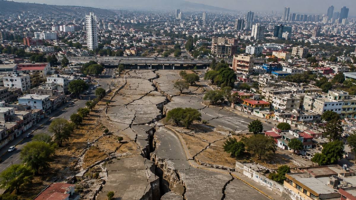 Yeraltı suları çekilince şehir çökmeye başladı: Sokaklar ve binalar bölünüyor!