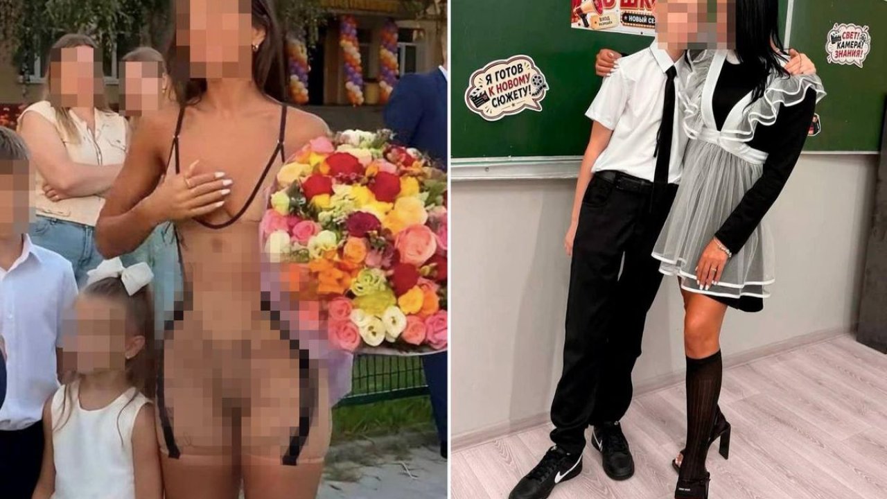 Okulun ilk gününe bu şekilde geldiler! Ülkede tartışma çıktı!