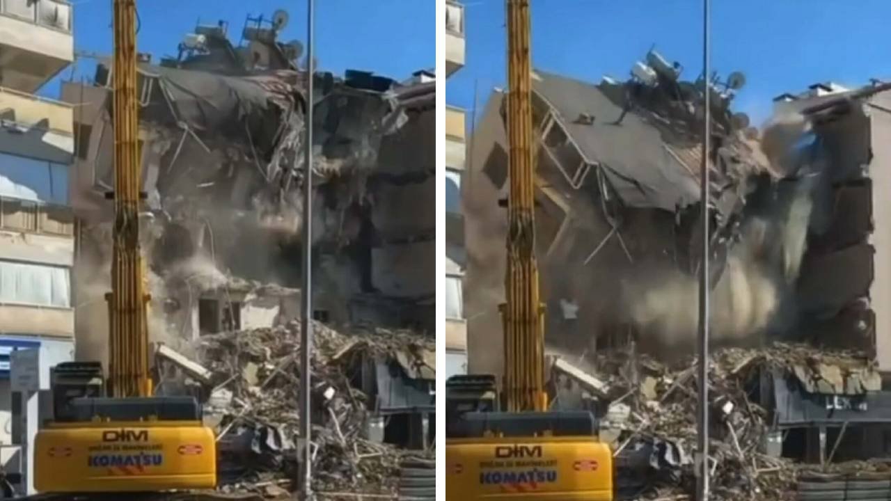 Kuşadası’nda 5 katlı bina çöktü!