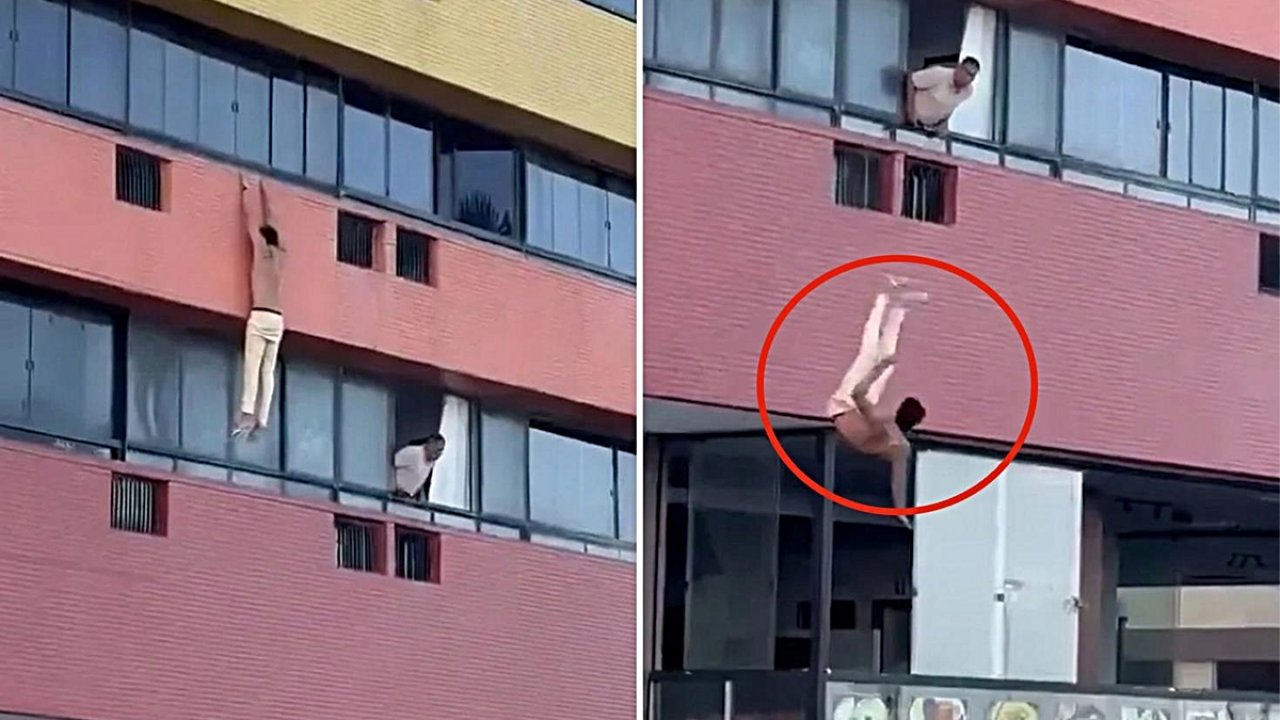 Otel Penceresinde Dehşet! Başkasının Eşiyle Yakalanınca Kaçışa Kalkıştı!