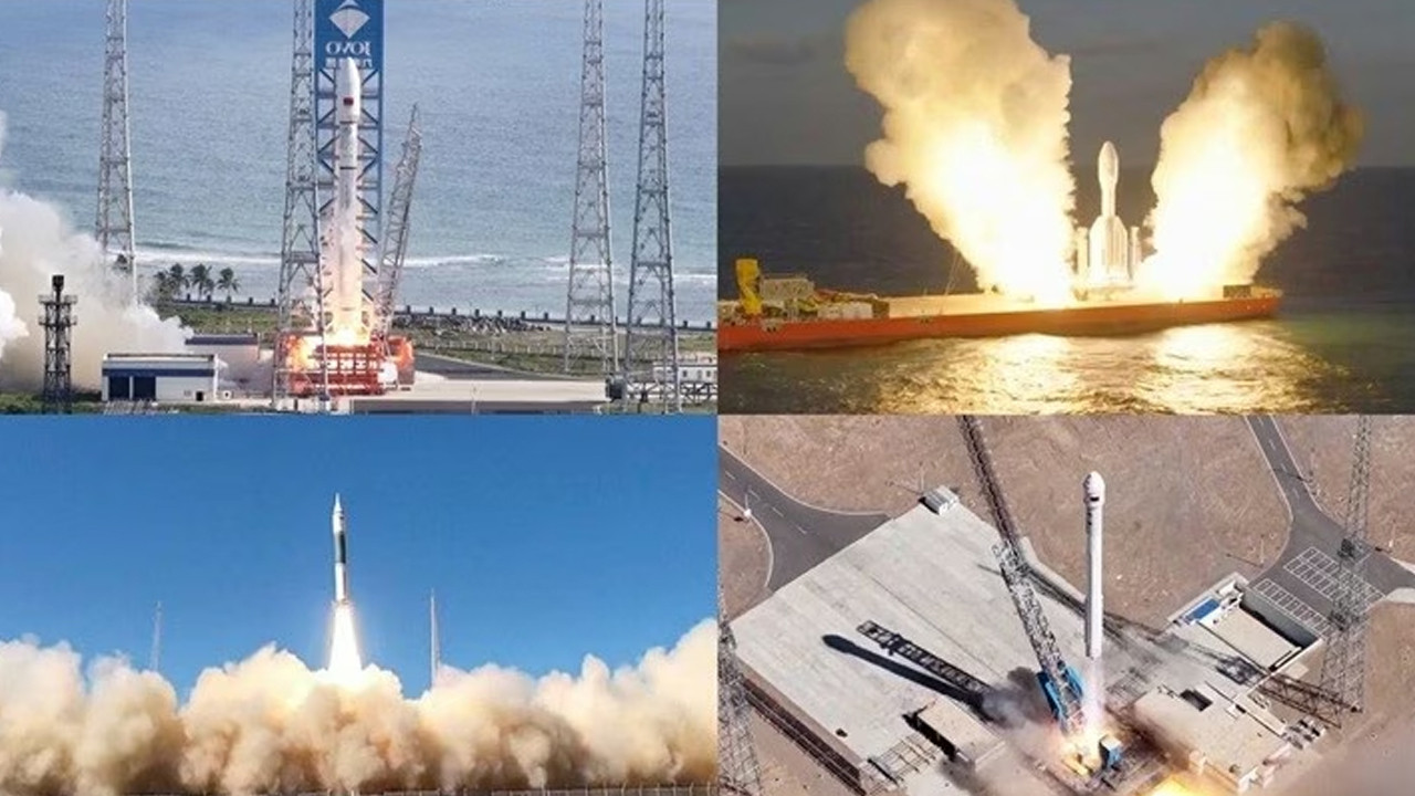 Çin’den Uzayda Rekor Operasyon! 45 Saatte 4 Roket Peş Peşe Fırlatıldı!
