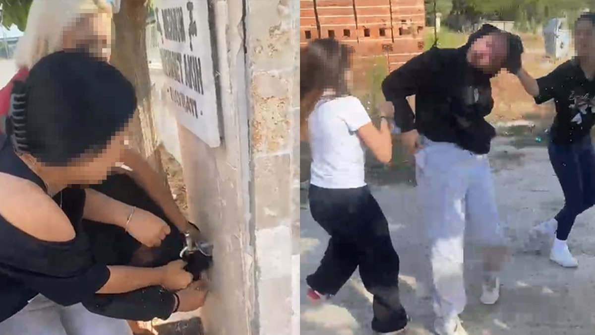 Önce Çeşmede Islatıp Sonra Dövdüler! Liseli Kızların Zorbalığı Pes Dedirtti!
