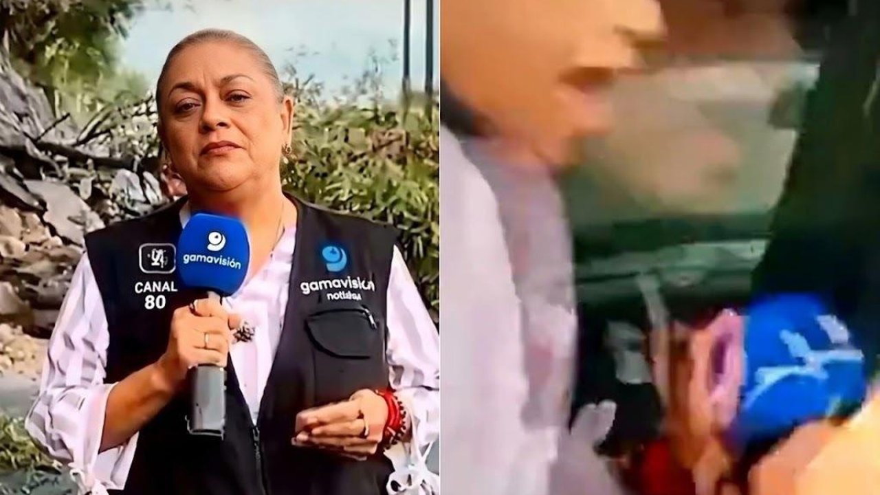 Canlı Yayında Korku Dolu Anlar! Haber Sunarken Kamyonet Çarptı!