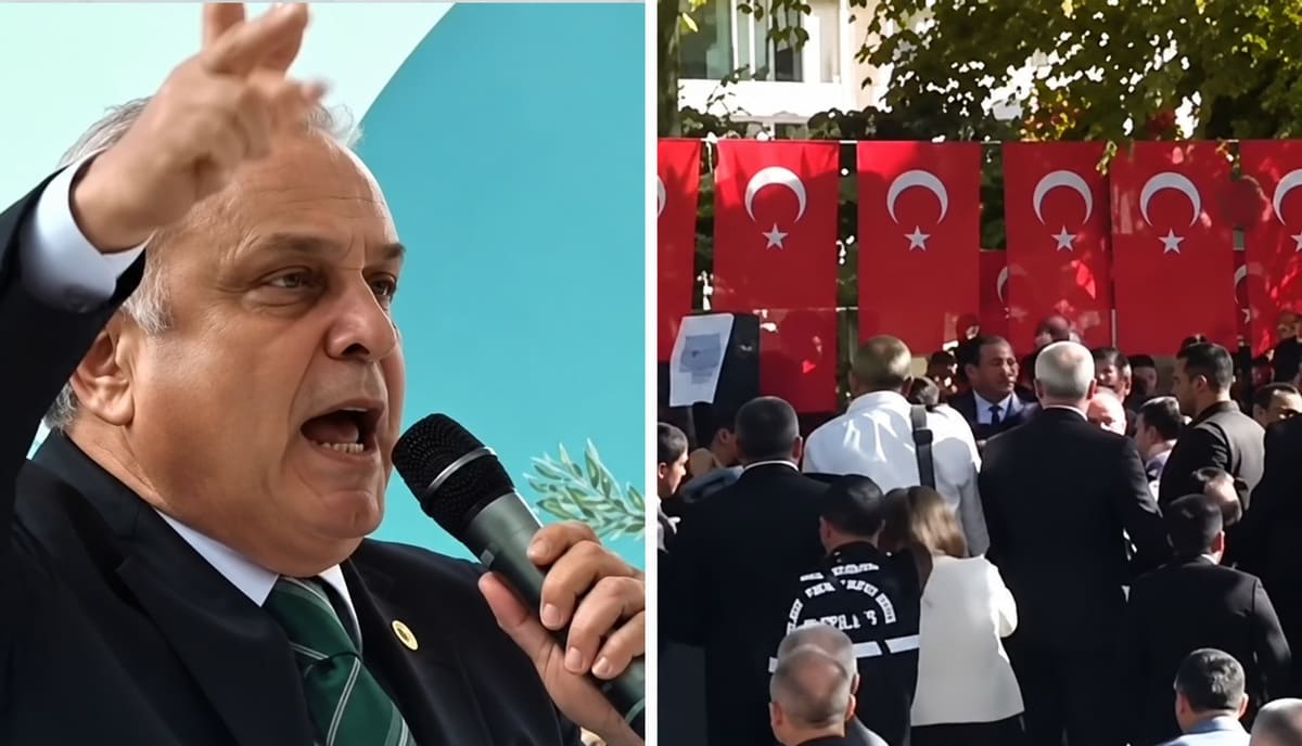 Zeytin festivalinde gergin anlar! AK Partili ve İYİ Partili vekiller karşı karşıya geldi