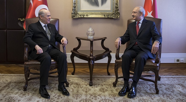 Bahçeli ve Kılıçdaroğlu TBMM'de görüştü