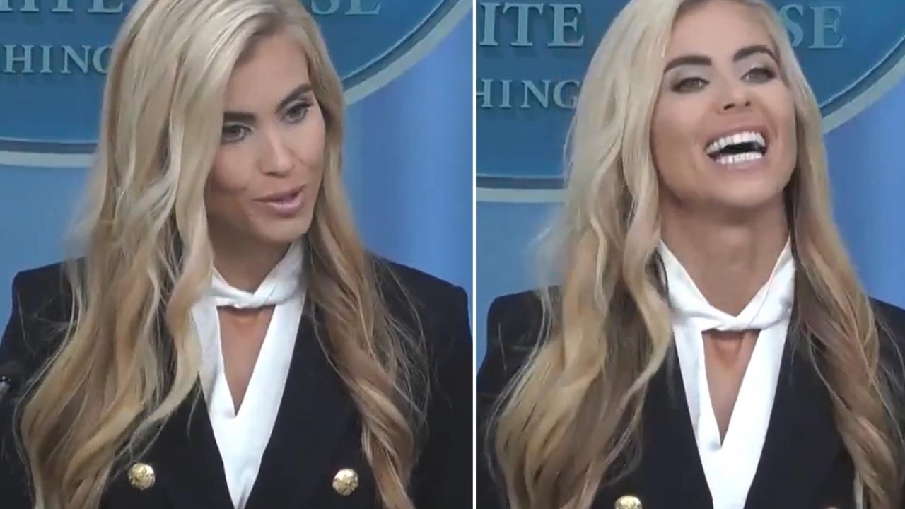 Trump'ın Yeni Sözcüsü İlk Gününde Pot Kırdı! Eşinden Bahsederken Şaşırdı!