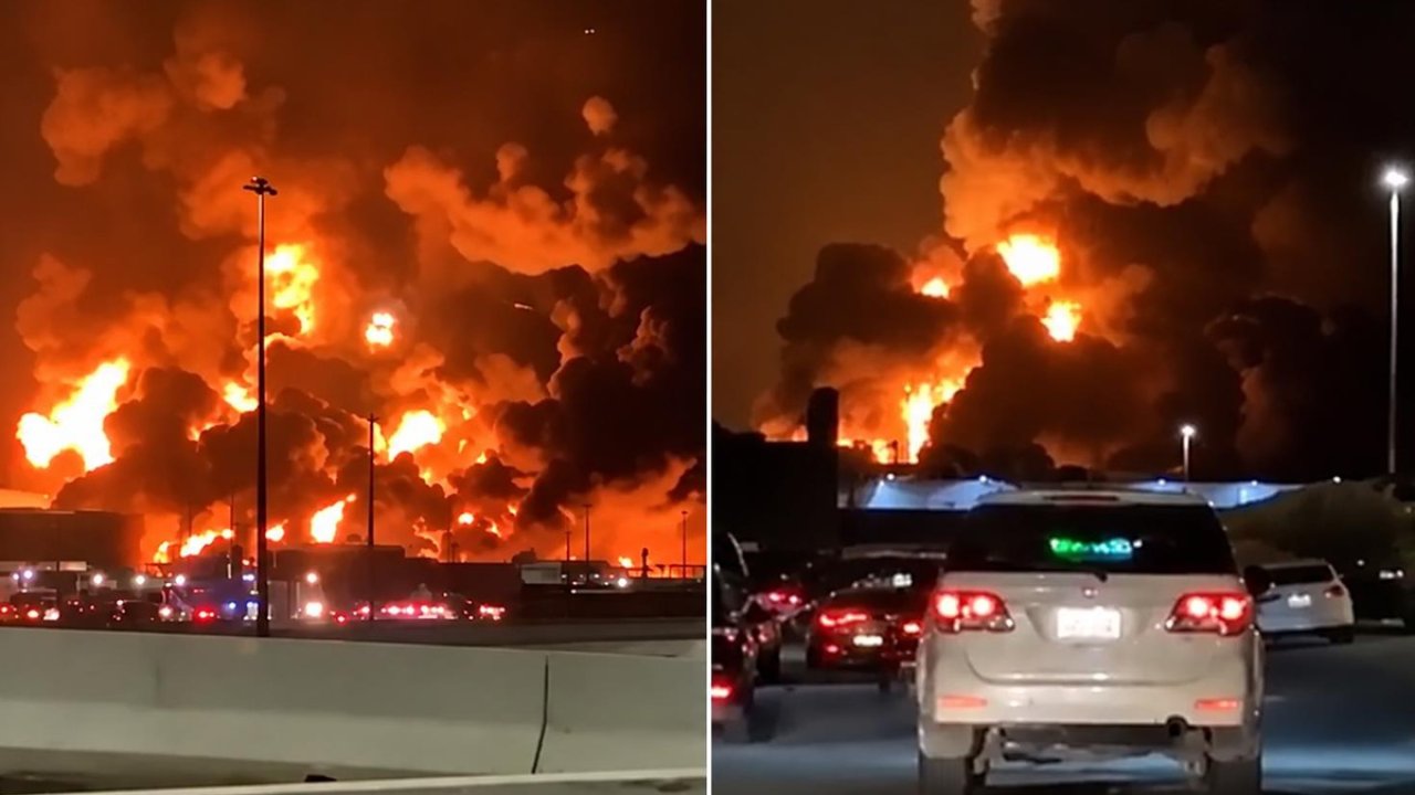 Suudi Arabistan'da Aramco'nun İdari Binasına Füze Saldırısı! Üst Katlar Hasar Gördü!