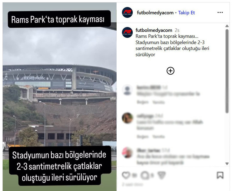 Sel Galatasaray'ın stadını da vurdu: Ünlü futbol sitesi RAMS Park'la ilgili iddiayı duyurdu!