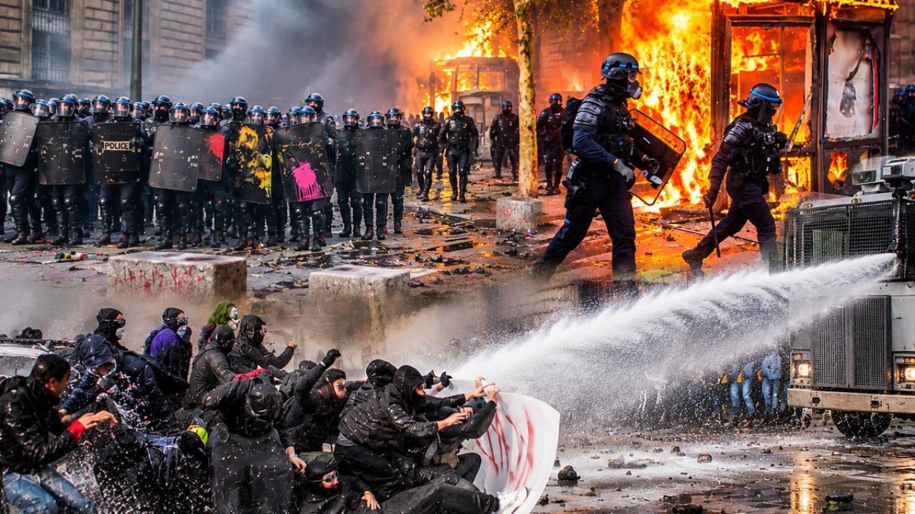 Korkulan gerçek oluyor: Fransa'da başlayan protestolar dünyaya yayılıyor! Binlerce kişi sokaklarda!