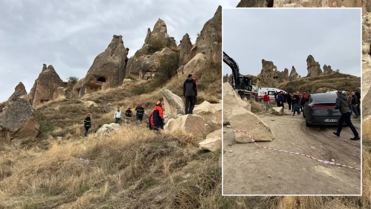 Kapadokya'da Peribacası Çöktü: Ölü ve Yaralılar Var!