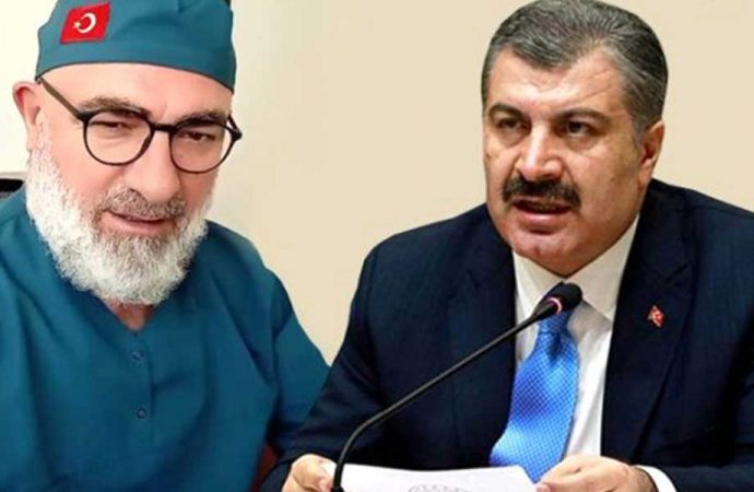 Ali Edizer şeyhine göndermediği gülü, Bakan Koca'ya gönderdi
