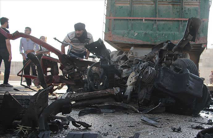 El Bab’ta bombalı saldırı: 14 sivil hayatını kaybetti
