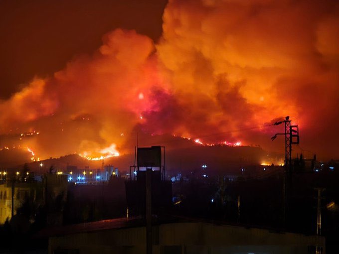 Hatay'daki yangının altında 