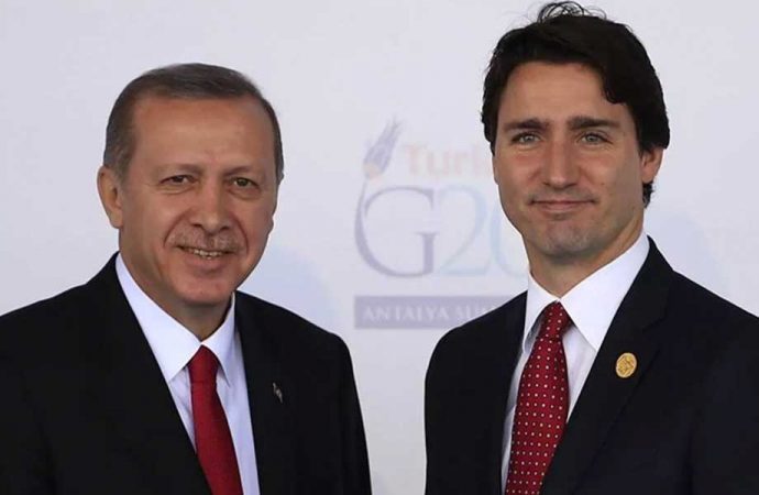 Cumhurbaşkanı Erdoğan, Kanada Başbakanı Trudeau ile telefonda görüştü