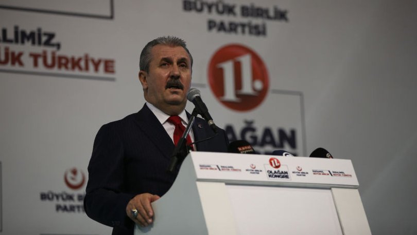 Destici, BBP 11. Olağan Kurultayı'nda konuştu: Zararlı çıksak bile Cumhur İttifak'ını destekleyeceğiz!