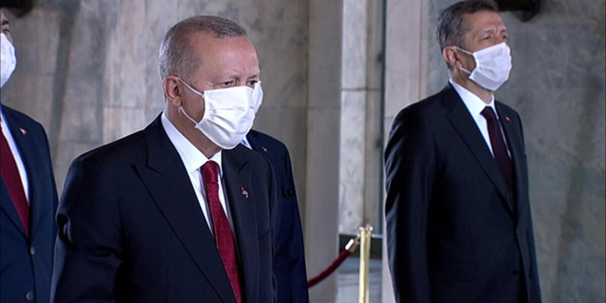 Devlet erkanı, Cumhuriyet'in 97. yılında Anıtkabir'de toplandı
